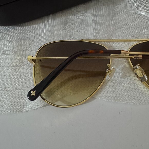 Louis Vuitton Brown and Gold Sunglasses main image 5